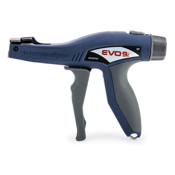 HellermannTyton Kabelbinderabbindewerkzeug bis 13,5 mm EVO9iSP-MET/PL-BU